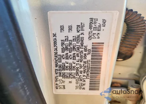 2002 Toyota Tacoma Double Cab из США, поврежденный, VIN 5TEHN72N32Z015701